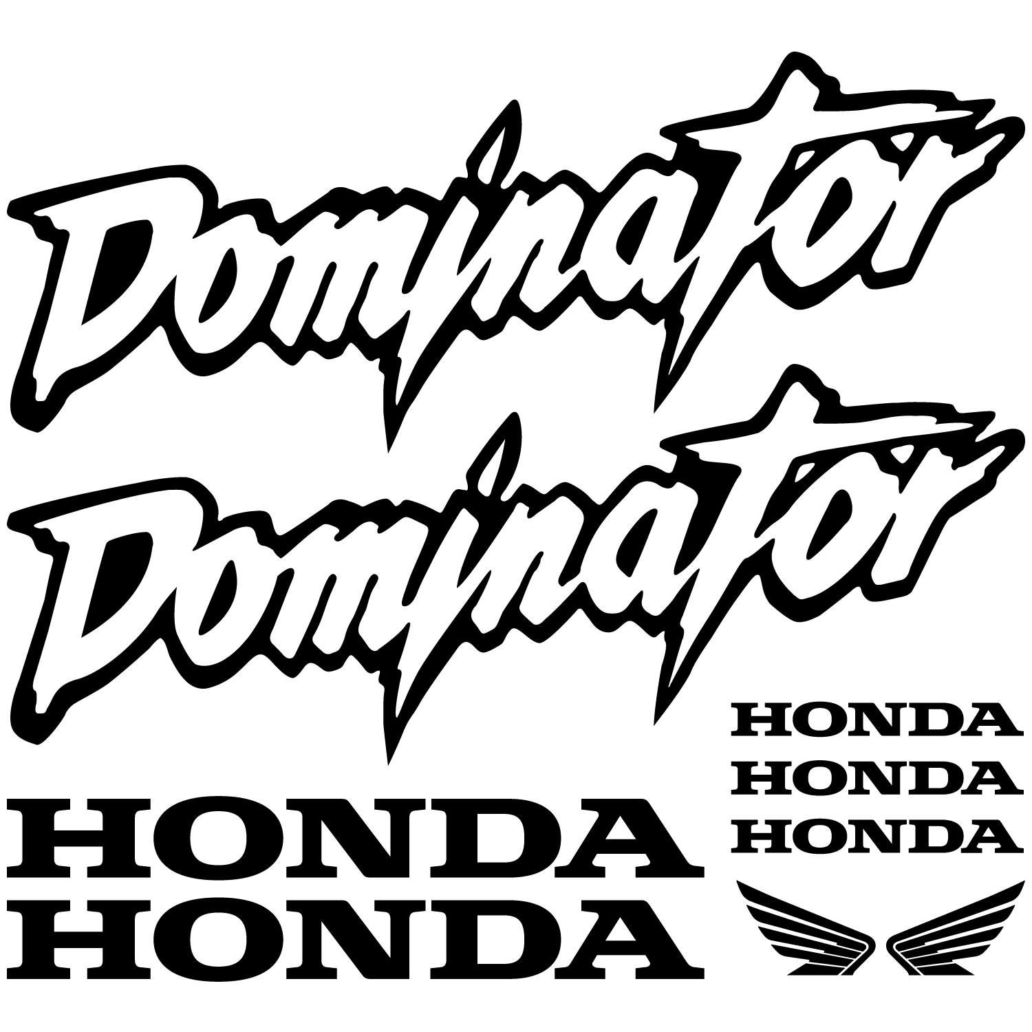 Decal honda dominator #4