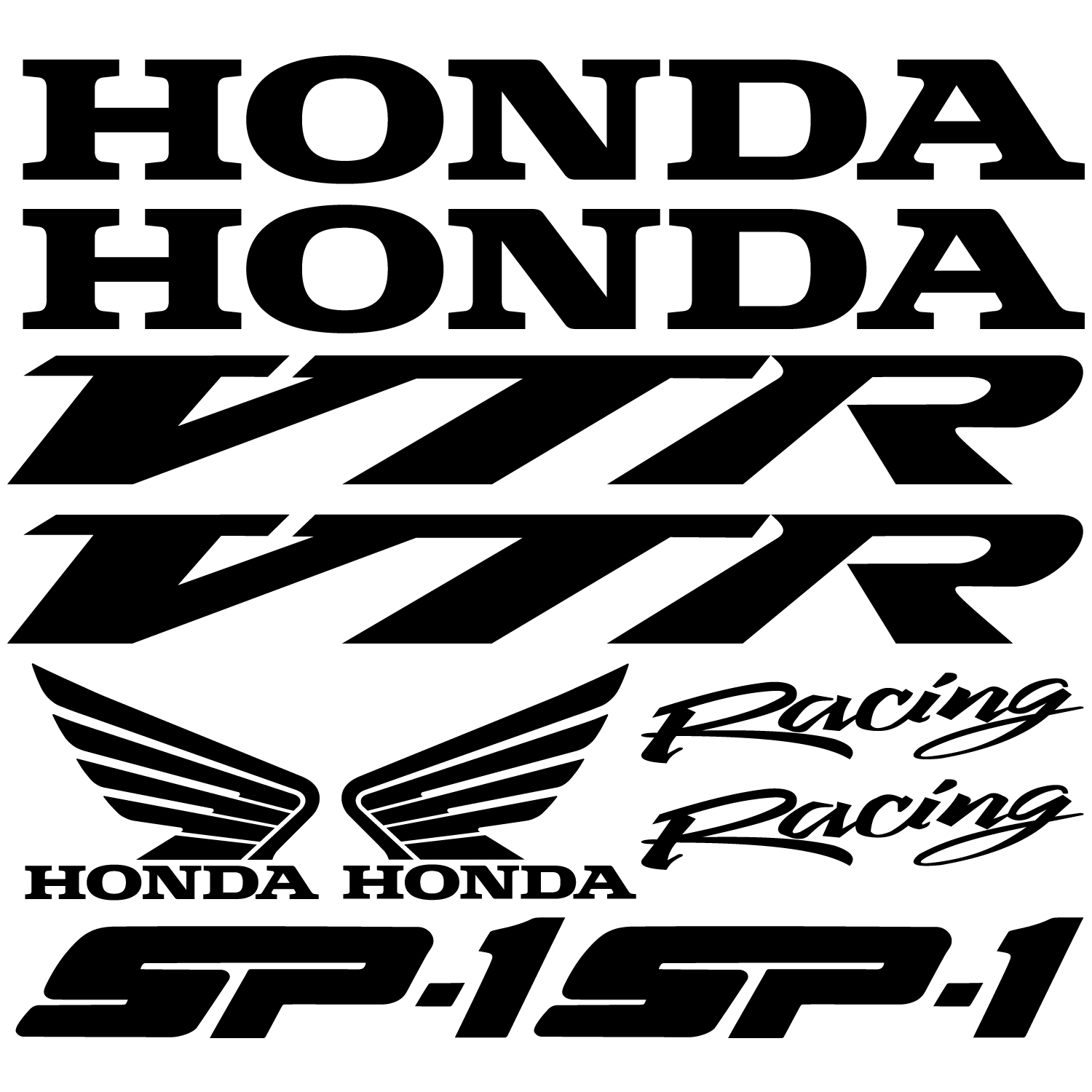 Wallstickers folies Honda vtr sp1 Decal Stickers kit