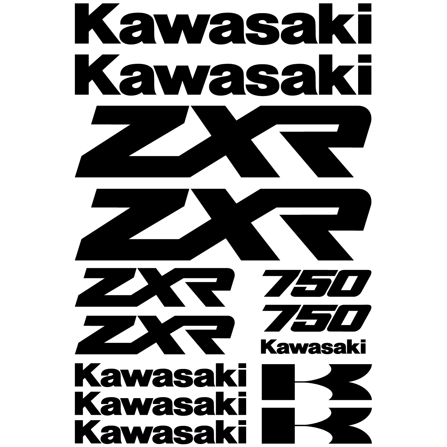 Kawasaki Zxr Decal Kit Kawasaki Zxr Decal Kit