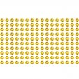 160  golden rhinestone sticker