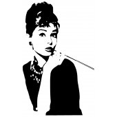 Audrey Hepburn Wall Stickers
