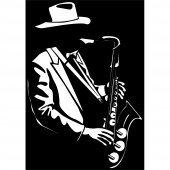 Jazzman Wall Stickers