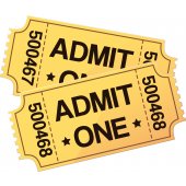 Movie Tickets Wall Stickers