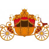 Princess Carriage Wall Stickers