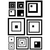 Square Set Wall Stickers