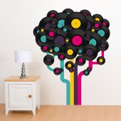 Vinyl Records Wall Stickers
