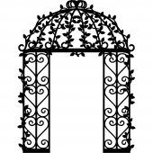 Wrought Iron Wall Stickers