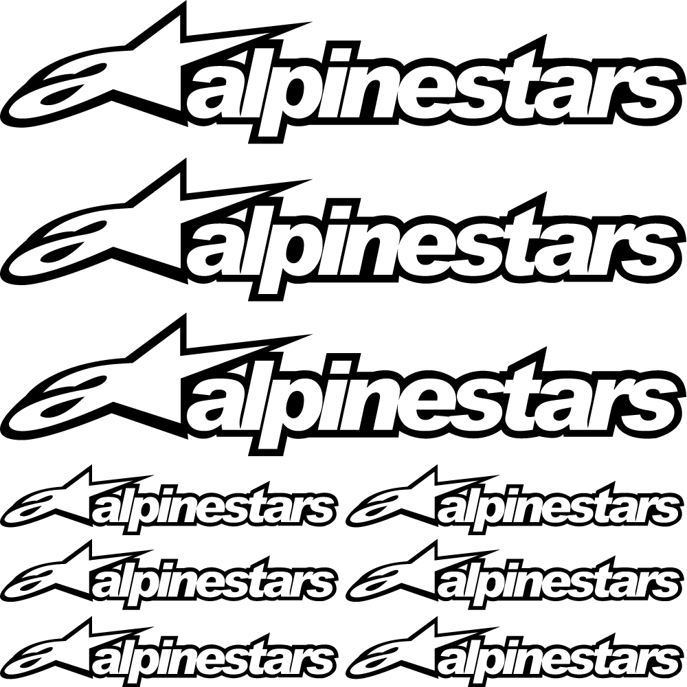 Wallstickers folies alpinestars Decal Stickers kit