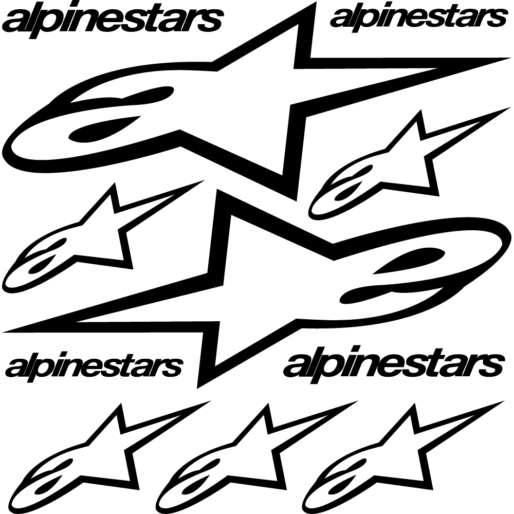 Wallstickers folies alpinestars Decal Stickers kit