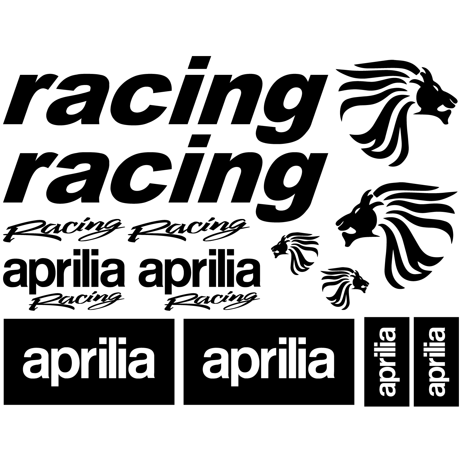 Compatible kit aprilia racing adhesivos pegatinas aufkleber Adesivos adesivi 