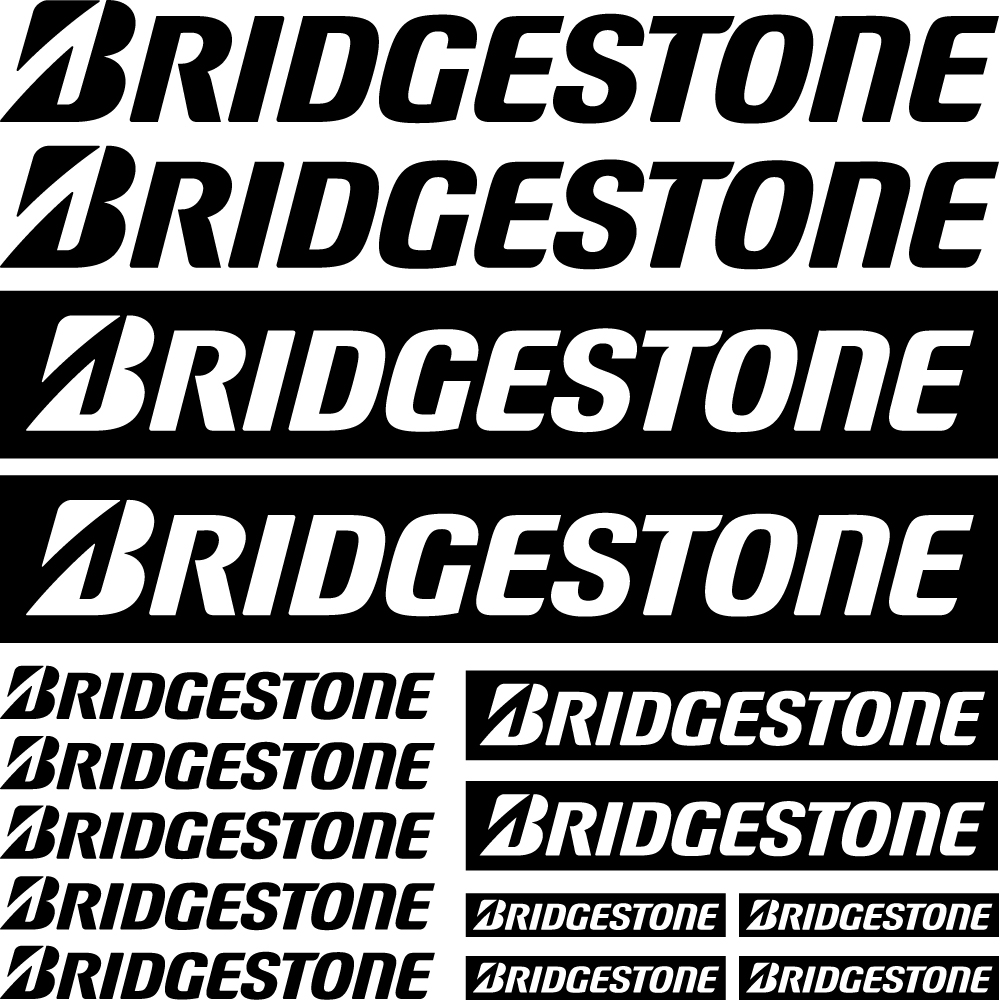 Bridgestone decal stickers 