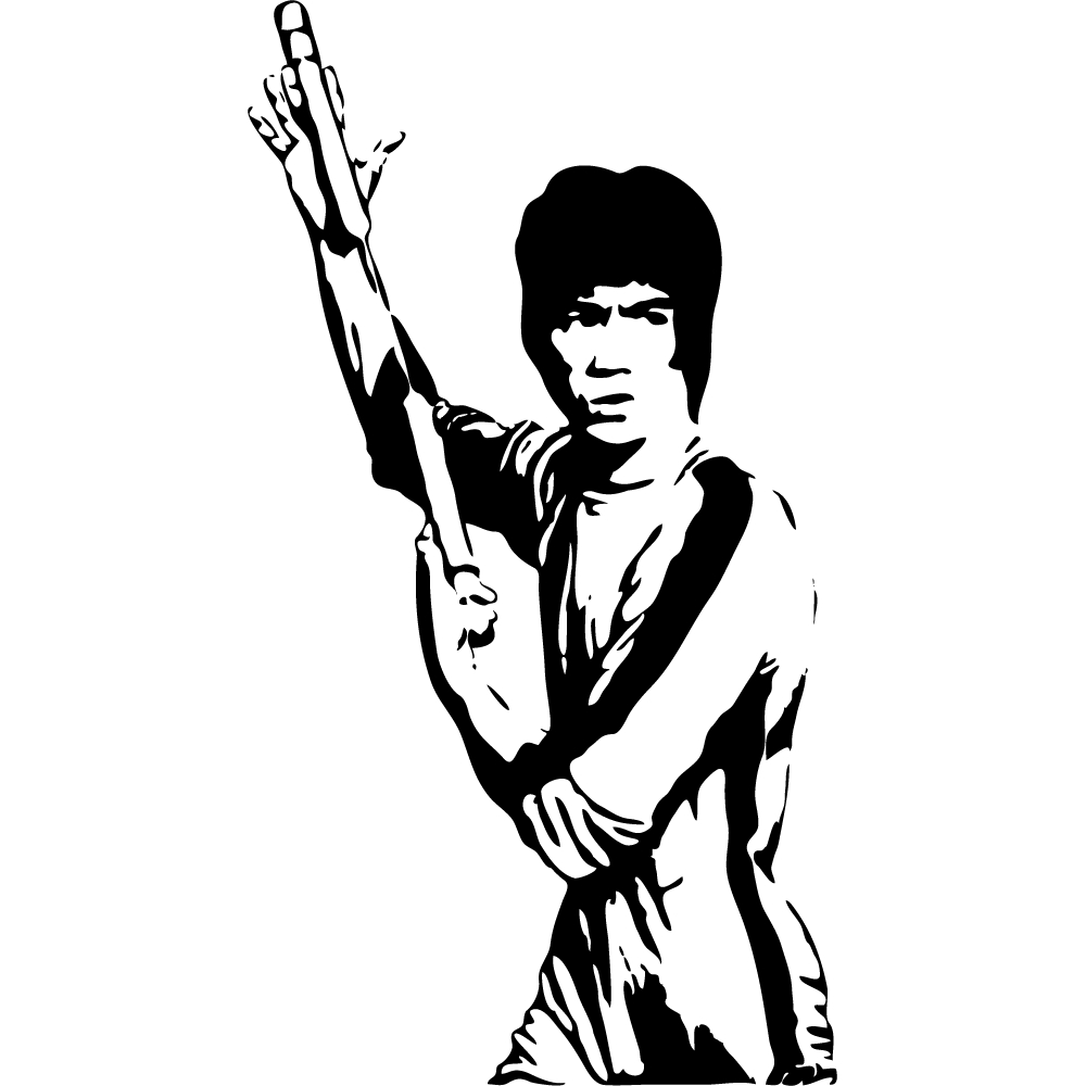 Wallstickers folies : Bruce Lee Wall Stickers