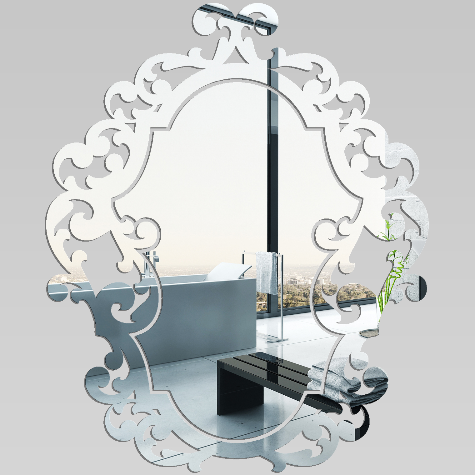 Wallstickers folies : Contemporary - Decorative Mirrors Acrylic