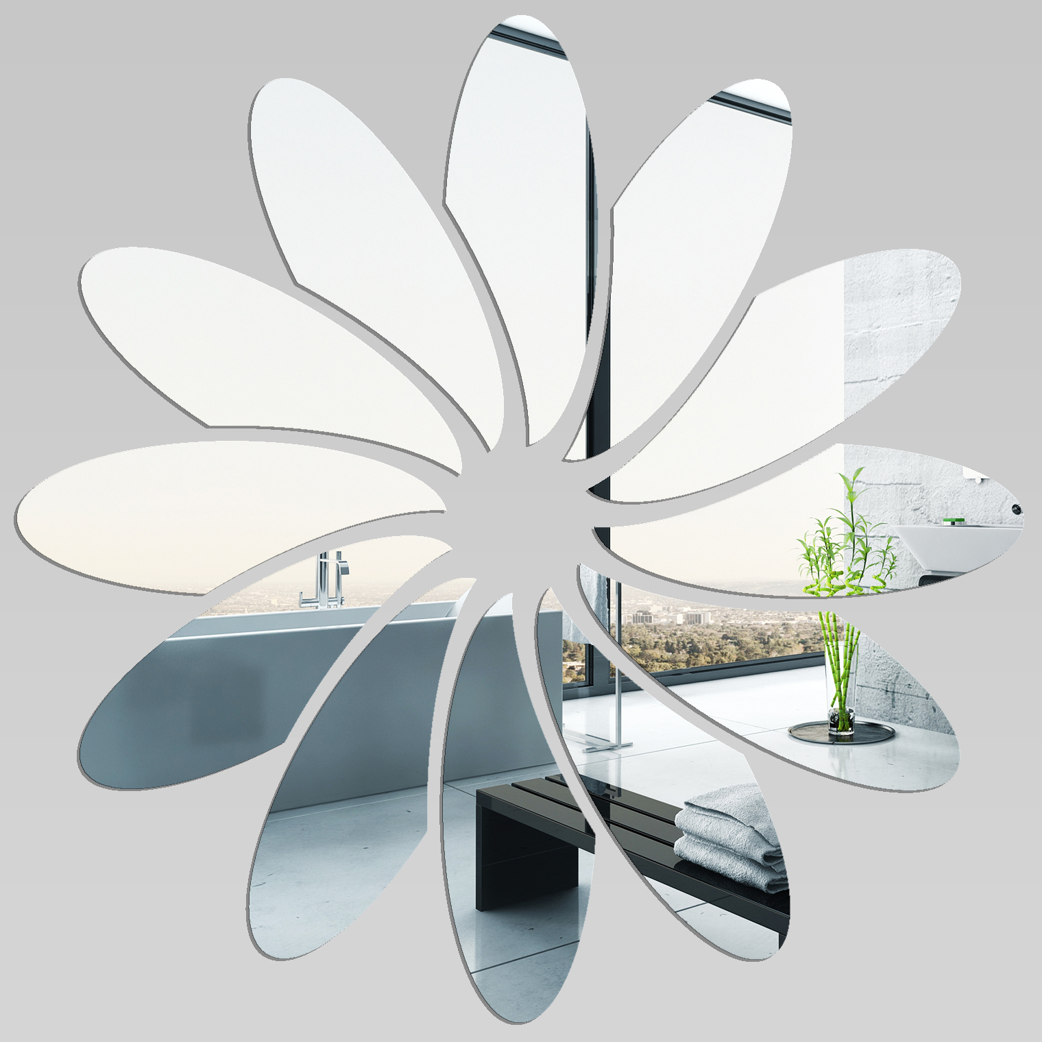 Wallstickers folies : Flower - Decorative Mirrors Acrylic