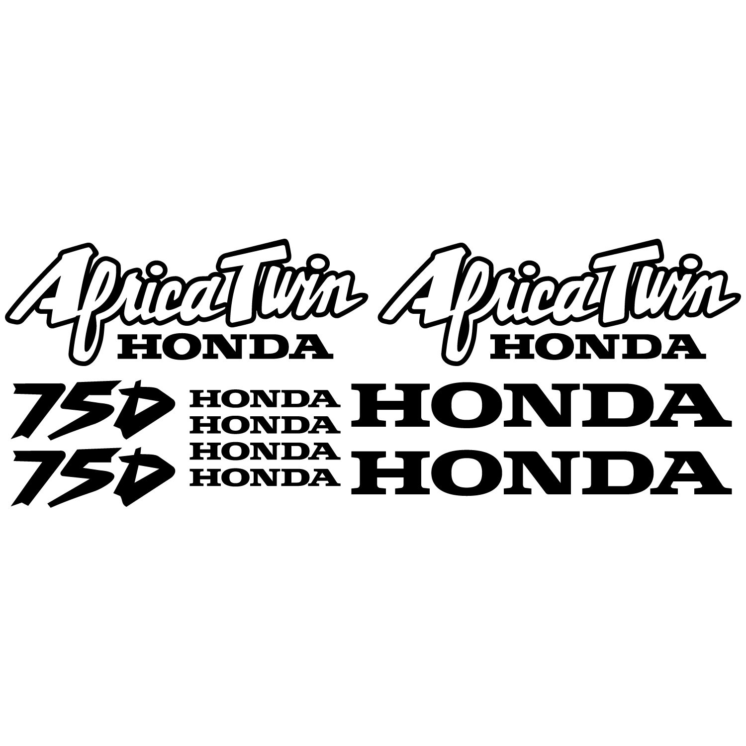 Wallstickers folies Honda africa twin 750 Decal Stickers kit