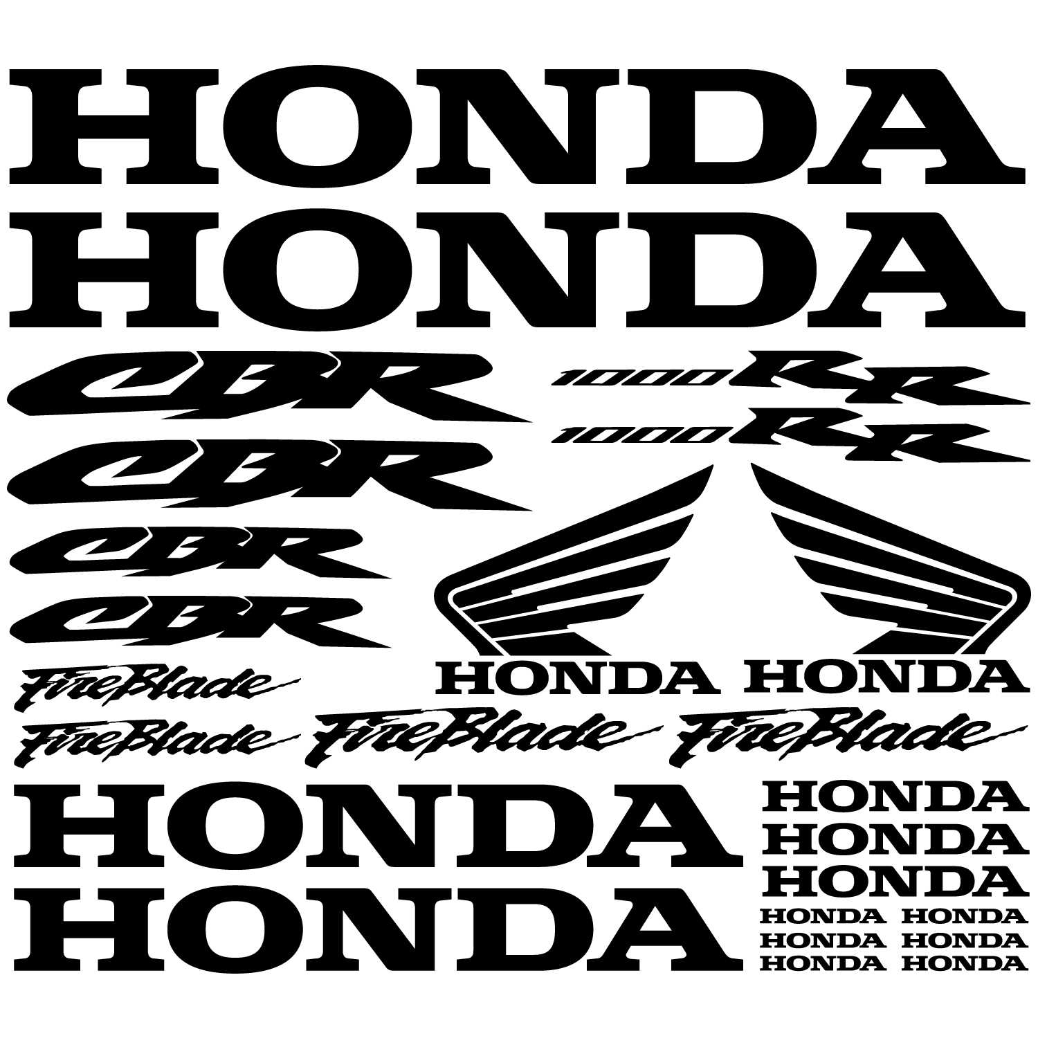 Honda CBR 250 Decals