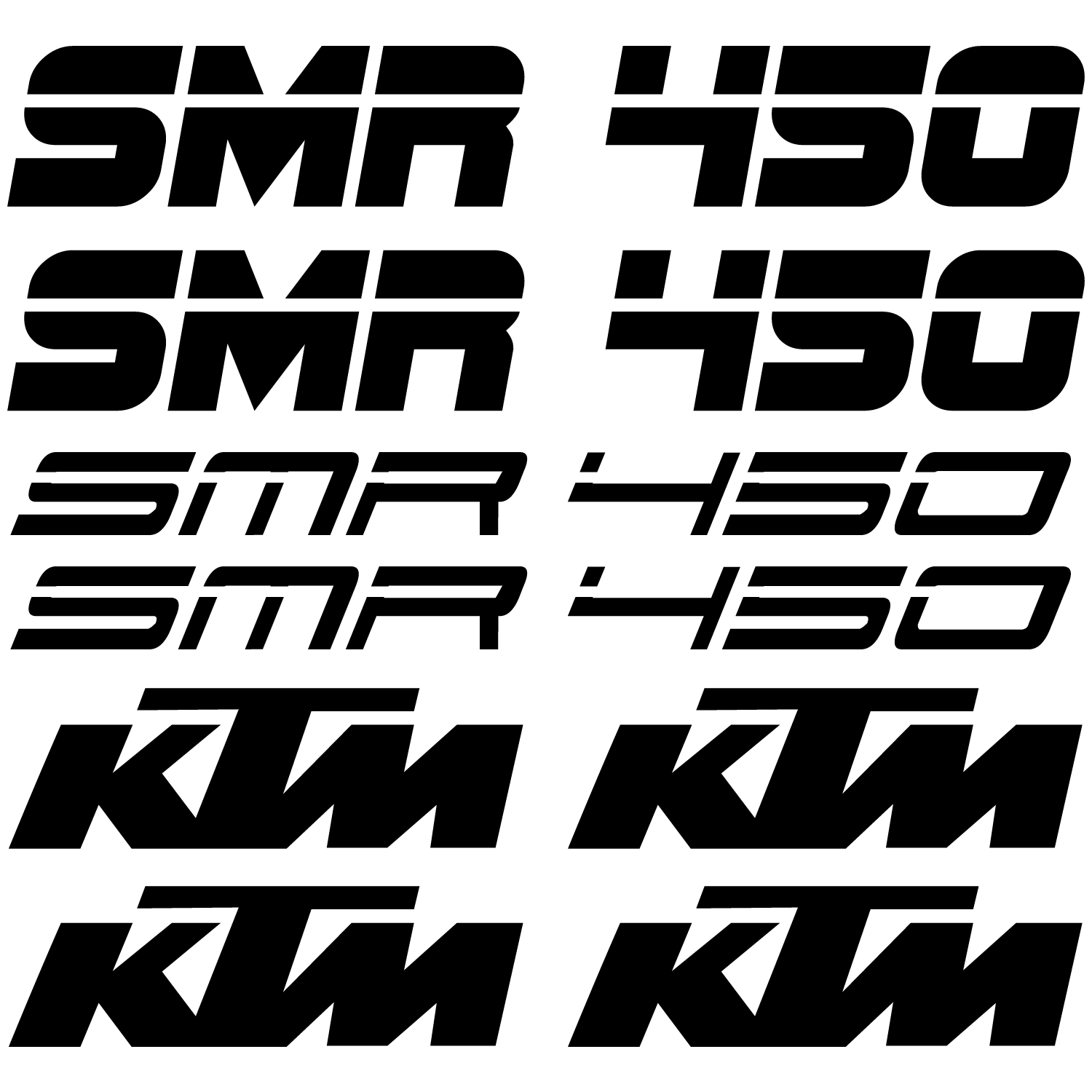 Wallstickers folies Ktm 450 smr Decal Stickers kit