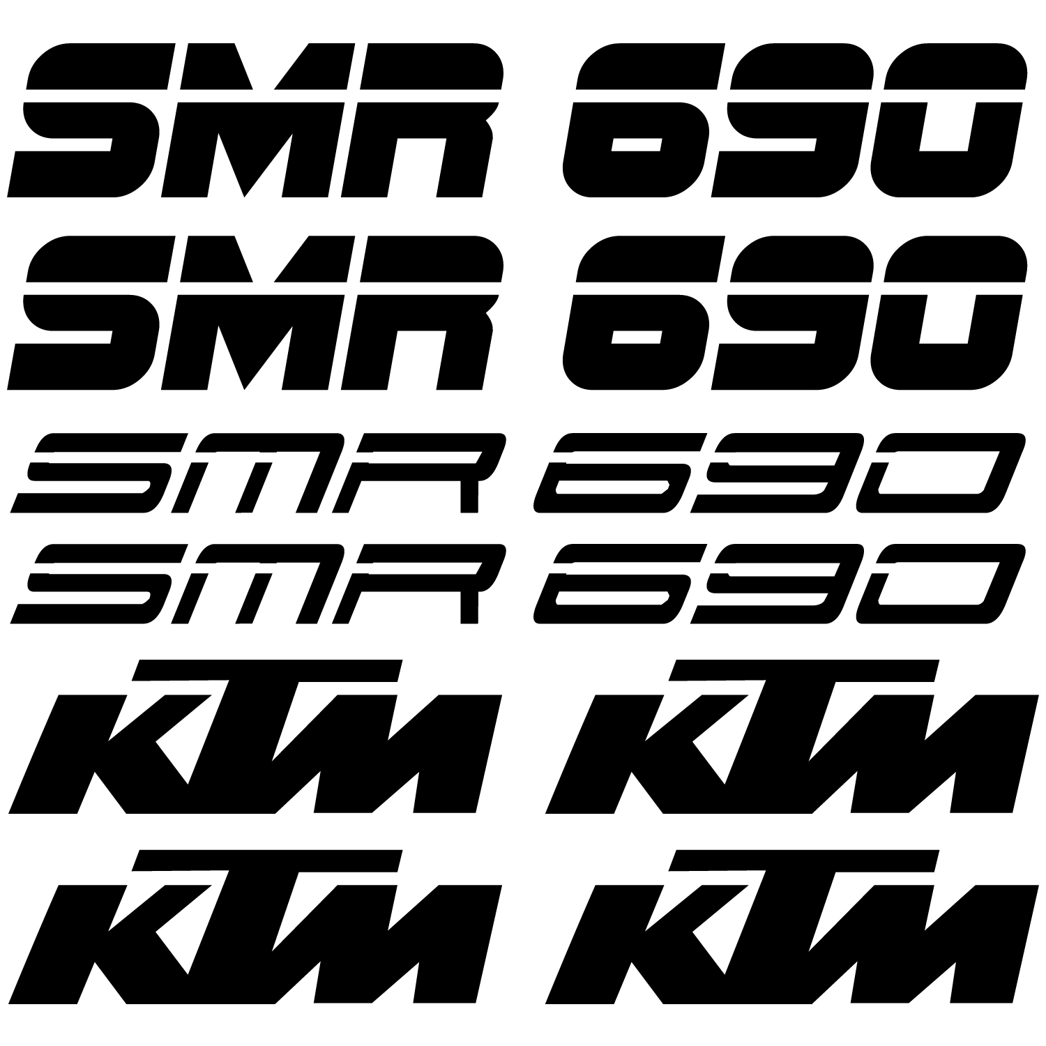 Wallstickers folies Ktm 690 smr Decal Stickers kit