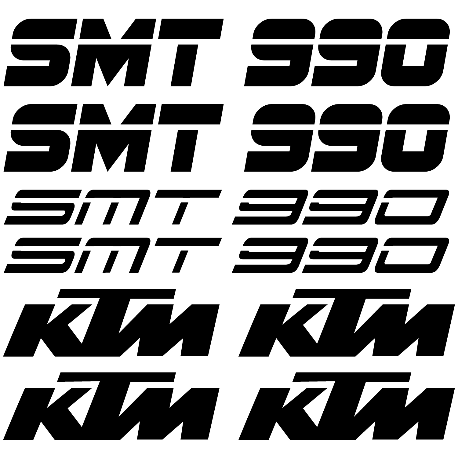 Wallstickers folies Ktm 990 smt Decal Stickers kit