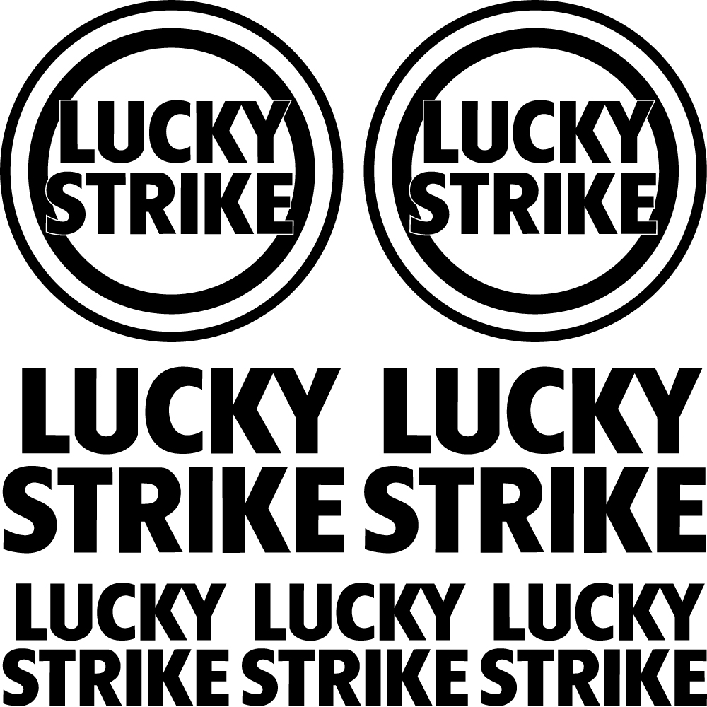 Wallstickers folies : lucky strike Decal Stickers kit