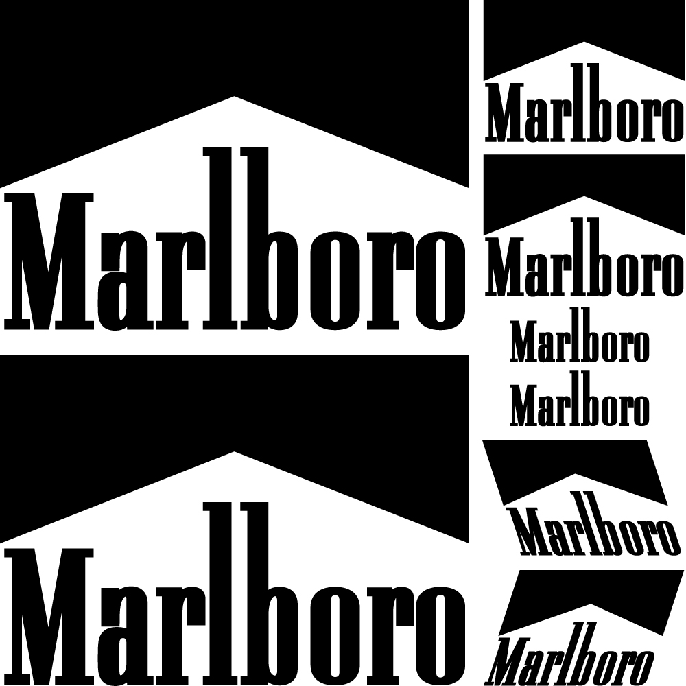 Wallstickers folies marlboro Decal Stickers kit