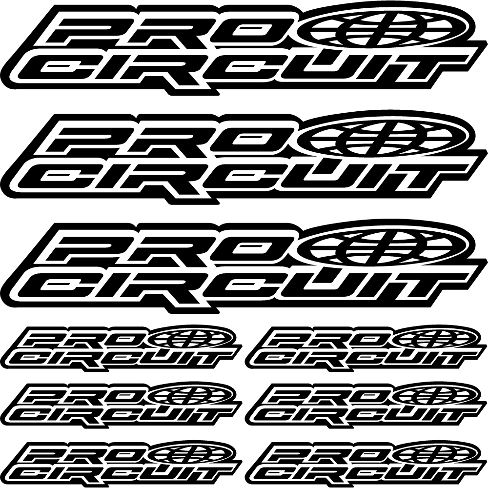 Wallstickers folies pro circuit Decal Stickers kit