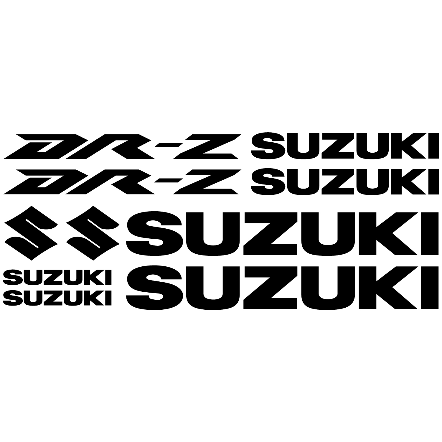 Wallstickers folies Suzuki DRZ Decal Stickers kit