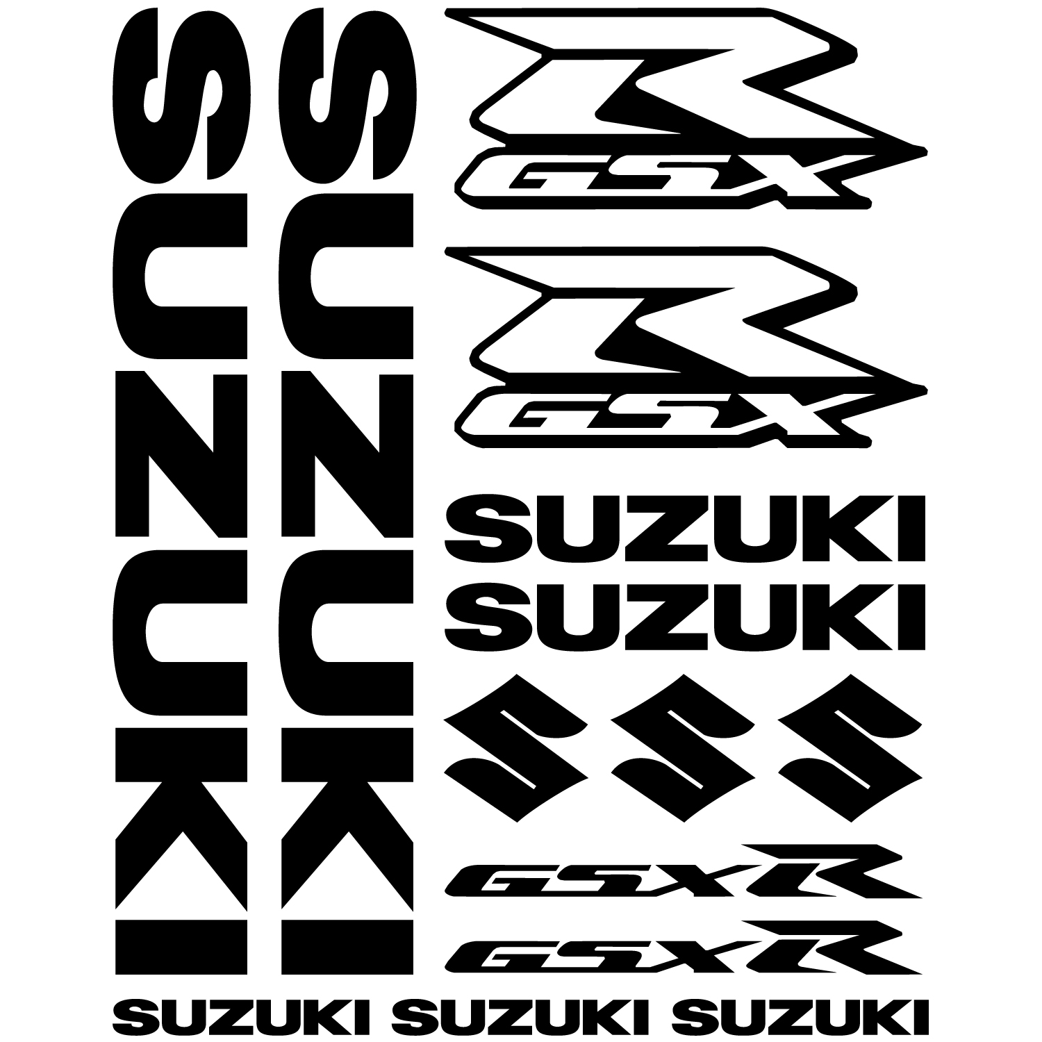 Wallstickers folies Suzuki Gsx r Decal Stickers kit