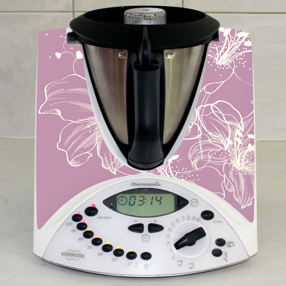 Code: Floral 31 Thermomix TM5 Sticker Decal 