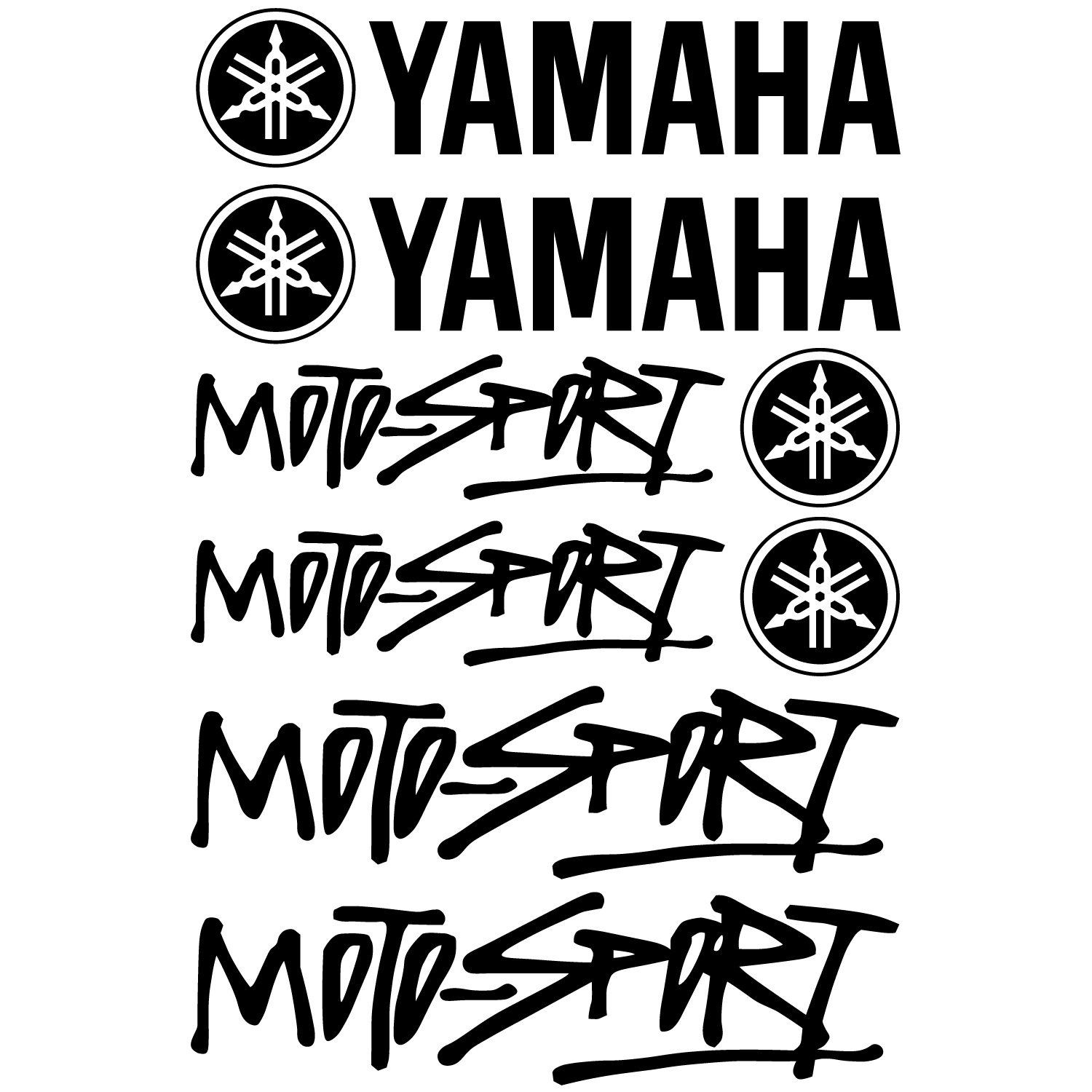 Wallstickers folies Yamaha Moto  sport Decal  Stickers  kit