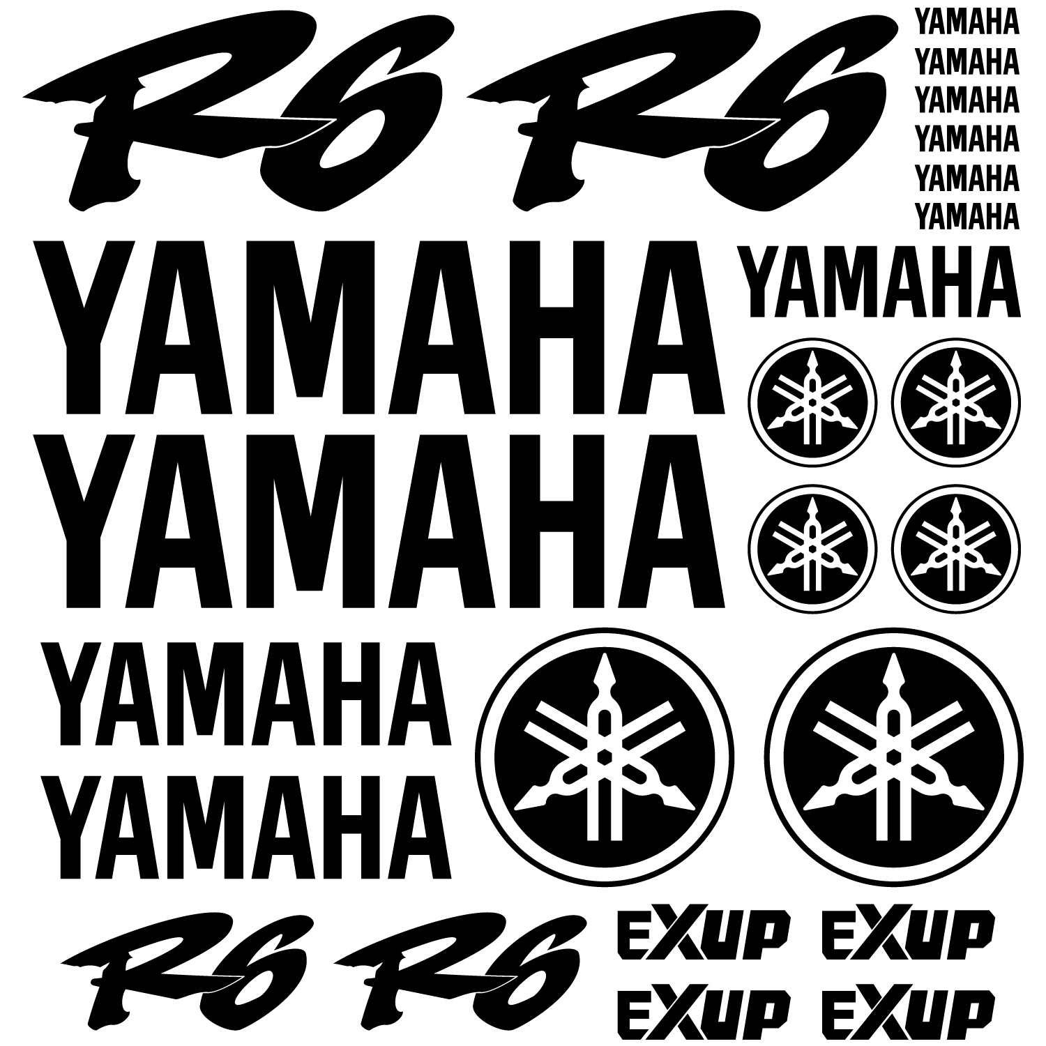 Wallstickers folies Yamaha R6  Decal  Stickers  kit