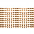160 brown rhinestone sticker