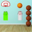 Basketballs Set Wall Stickers