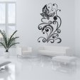 Butterfly Flower Wall Stickers