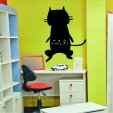 Cat - Chalkboard / Blackboard Wall Stickers