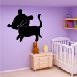 Dog Chalkboard / Blackboard Wall Stickers