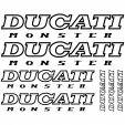 Ducati monster Decal Stickers kit