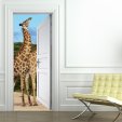 Giraffes Door Stickers