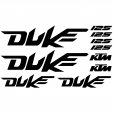 Ktm 125 duke Decal Stickers kit