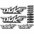 Ktm 125 duke Decal Stickers kit