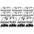 ktm racing team Decal Stickers kit