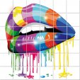Lips - Tiles Wall Stickers