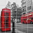 London Phone Box - Tiles Wall Stickers