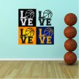 Love Basketball Wall Stickers