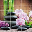 Pebbles Flowers - Tiles Wall Stickers