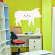 Pig -Whiteboard Wall Stickers