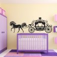 Princess carriage Wall Stickers