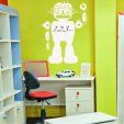 Robot - Whiteboard Wall Stickers