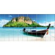 Sea Boat - Tiles Wall Stickers