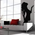 Woman Blowing Wall Stickers